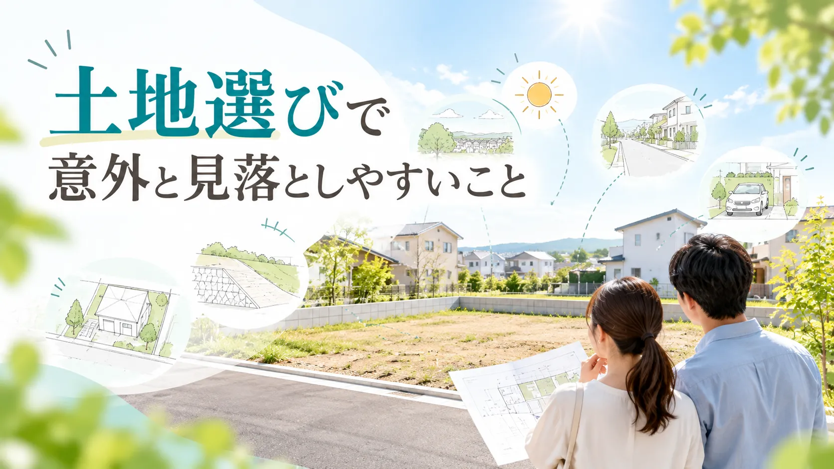 土地選びで意外と見落としやすいこと